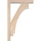 Ekena Millwork Imperial Block Smooth Bracket w/ Offset Brace, Douglas Fir, 3 1/2"W x 14"D x 22"H BKT0402X14X22IMP05SDF - alternate 3